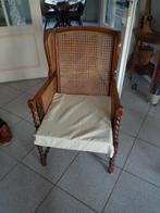 stoel, Huis en Inrichting, Stoelen, Gebruikt, Bruin, Riet of Rotan, Ophalen of Verzenden