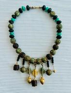 Vintage houten kralen ketting, Ophalen of Verzenden, Zo goed als nieuw, Hout