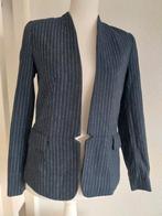 Stijlvol zwart gestreept jasje, maat S/M, Blauw, Ophalen of Verzenden, Zo goed als nieuw, Jasje