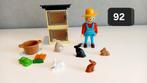 Playmobil dieren : boer met konijnen 4491 compleet, Ophalen of Verzenden, Zo goed als nieuw, Complete set