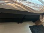Boxspring Twijfelaar - Beschadigd, Huis en Inrichting, Slaapkamer | Bedden, Ophalen, Gebruikt, Zwart, Twijfelaar