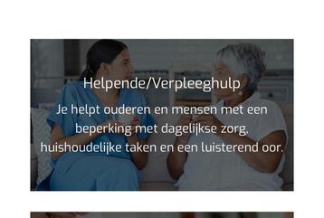 Collega’s gezocht in de zorg met diploma  beschikbaar voor biedingen