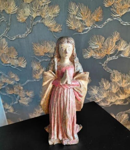 Polychroom Maagd Maria 18e eeuw, Antiek en Kunst, Antiek | Religie, Ophalen of Verzenden