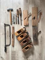 Nooitgedagt schaven, schraapstaal, beitels en meer, Antiek en Kunst, Antiek | Gereedschap en Instrumenten, Ophalen of Verzenden