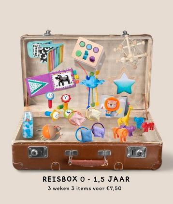 Reisbox 0-1,5 jaar speelgoed voor onderweg • vakantie • baby beschikbaar voor biedingen