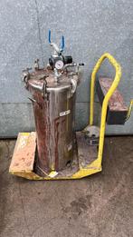 verrijdbare verfspuit 236151 met hogedrukvat 15 gal. rvs, Ophalen, Gebruikt, Verfspuit of Verfpomp