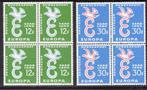 Saarland 1958 pf mi 439 - 440 europa cept 4er block, BRD, Verzenden, Postfris