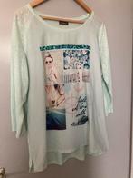 Super leuk mintgroen shirt met 3/4 mouw mt 46, Yessica, Maat 46/48 (XL) of groter, Ophalen of Verzenden, Zo goed als nieuw
