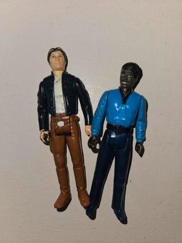 Vintage Star Wars Han Solo & Lando Actiefiguren beschikbaar voor biedingen
