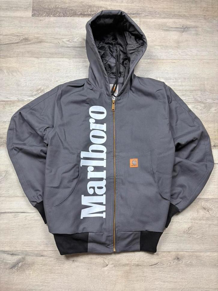 Carhartt x marlboro rework vintage werkjas - maat M, Kleding | Heren, Truien en Vesten, Nieuw, Maat 48/50 (M), Grijs, Ophalen of Verzenden