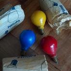 Retro Philips Kleurlampjes - Kleine Fitting, Ophalen, Gebruikt, Minder dan 30 watt, E14 (klein)