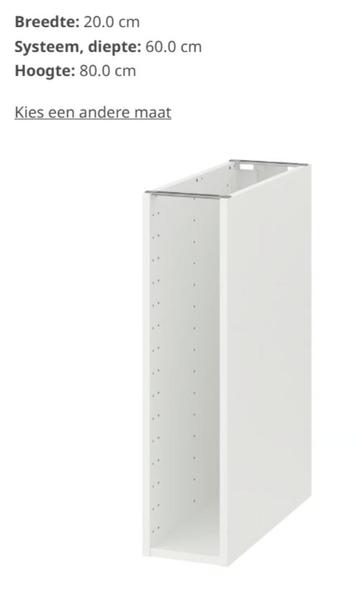 Ikea Metod onderkast 20cm
