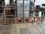 Bord van ijzeren industriële roest letters BIERTJE?, Ophalen, Nieuw, Nvt, Nvt
