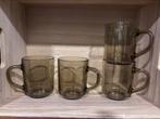 Arcoroc France theeglazen, 4 stuks, hoogte ruim 8,5 cm, Huis en Inrichting, Keuken | Servies, Ophalen, Glas of Glazen, Overige stijlen