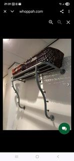 Metalen Wandkapstok met Hoedenplank ikea model logga, Zo goed als nieuw, Minder dan 100 cm, Metaal, Ophalen