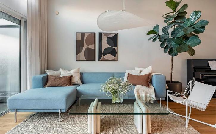 Cave bank van Studio Henk in Kvadrat stof, Huis en Inrichting, Banken | Complete zithoeken, Zo goed als nieuw, Stof, Ophalen