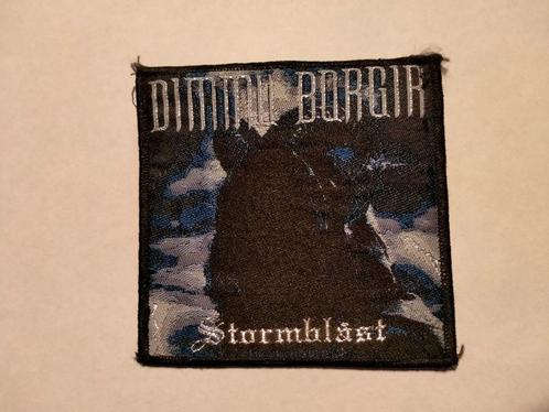 Dimmu Borgir Stormblast logo patch embleem rock hardrock, Verzamelen, Muziek, Artiesten en Beroemdheden, Gebruikt, Kleding, Ophalen of Verzenden