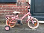 Kinderfiets Loekie Prinses 12 inch terugtraprem en handrem, Ophalen of Verzenden, Zo goed als nieuw, Minder dan 16 inch, Zijwieltjes