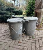 Zink vuilnisbakken (Amsterdam), Huis en Inrichting, Woonaccessoires | Prullenbakken, Ophalen of Verzenden, Zo goed als nieuw