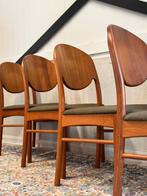 Set van 6 Korup Deens Design Massief Teak Stoelen, Ophalen, Hout, Bruin, Mid century retro deens scandinavisch