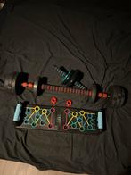 Fitness set: Halter, buikspierwiel, push-up board, Ophalen, Gebruikt, Armen, Halterset