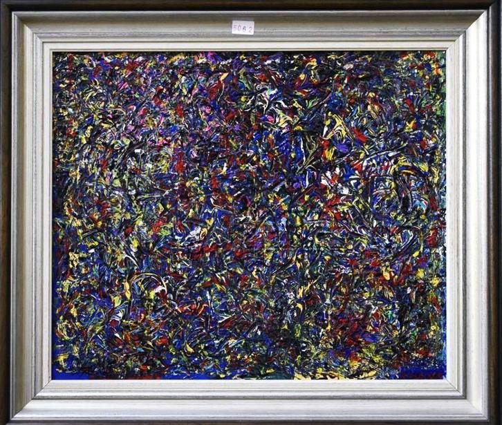 Pieter Ouborg - Abstract, Antiek en Kunst, Kunst | Schilderijen | Abstract, Ophalen