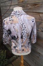 Blouse creme/ bruin Nienhaus mt 38 Vaste Prijs OPRUIMING, Maat 38/40 (M), Bruin, Ophalen of Verzenden, Zo goed als nieuw