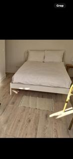 IKEA Nesttun Wit Bed  ~ALL ~140 *200 cm + Valevag matras, Huis en Inrichting, Slaapkamer | Bedden, Ophalen, Wit, Tweepersoons