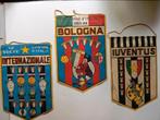 3 oude voetbal vanen JUVENTUS BOLOGNA en INTERNAZIONALE, Ophalen of Verzenden, Gebruikt, Overige binnenlandse clubs