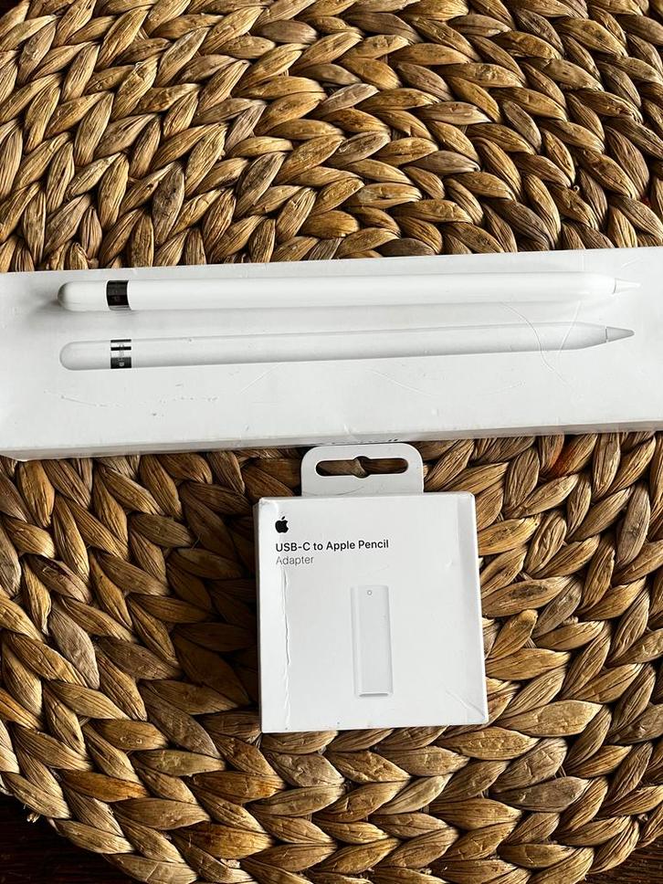 Apple Pencil (1e generatie) USB-C adapter generation 1, Computers en Software, Apple iPads, Gebruikt, Apple iPad, Wit, Ophalen of Verzenden