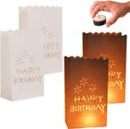 Happy Birthday, Candle Bags, 10 stuks, Verzenden, Nieuw, Overige materialen, Minder dan 25 cm