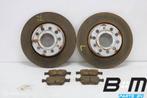 Set remschijven + blokken achterzijde VW Golf 7 1K0615601AA, Auto-onderdelen, Remmen en Aandrijving, Gebruikt