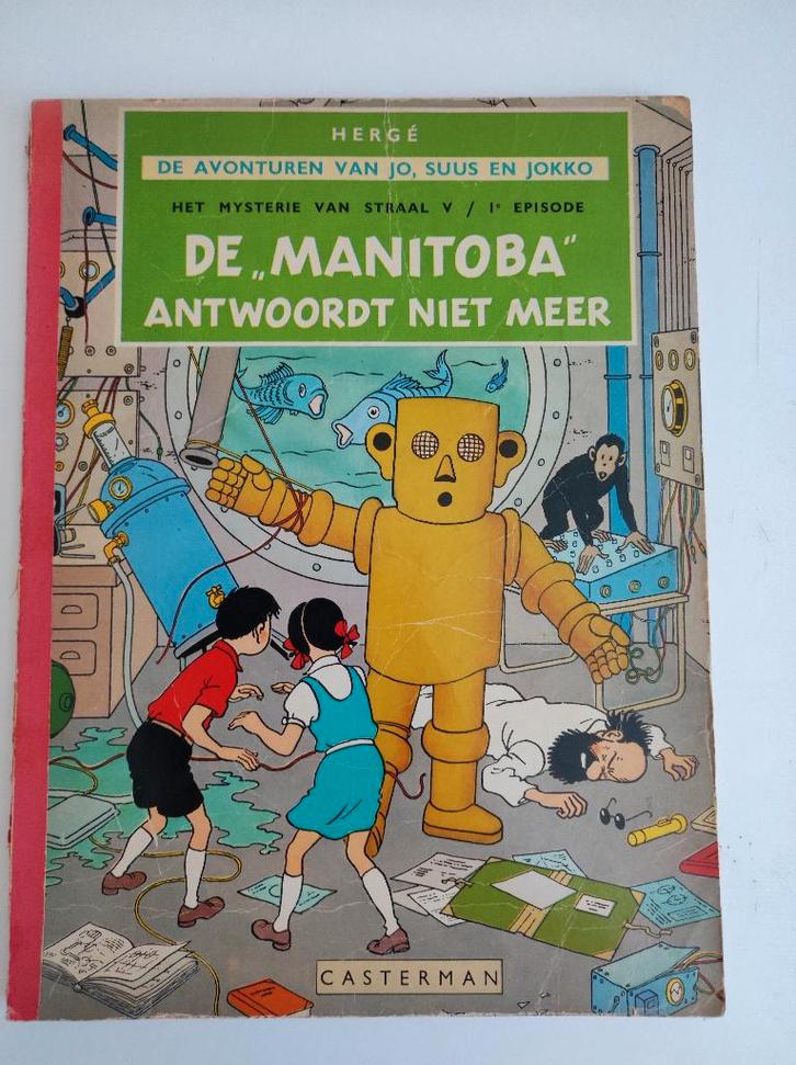 Jo Suus en Jokko De "Manitoba" antwoordt niet meer herdruk., Boeken, Stripboeken, Gelezen, Eén stripboek, Ophalen of Verzenden