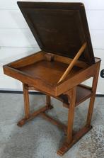 Unieke & zeldzame Antieke NL Schooltafel Lessenaar rond 1900, Ophalen