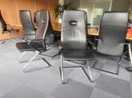 Konig & Neurath directie / boardroom vergaderstoel , leer, Zwart, Beethovenstraat 530, Ophalen of Verzenden, Zo goed als nieuw