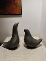 2874 Abstracte Aluminium Lovebirds - Modern Design, Ophalen of Verzenden, Zo goed als nieuw, Metaal, Dierenbeeld