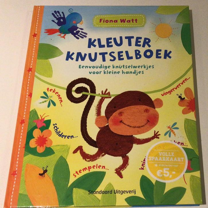 Fiona wat kleuter knutselboek boek met ideeen school aap, Hobby en Vrije tijd, Knutselen, Zo goed als nieuw, Ophalen of Verzenden