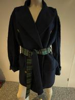 Twinset actitud blauwe jas met verschillende kanten xs., Maat 38/40 (M), Twinset, Blauw, Ophalen of Verzenden