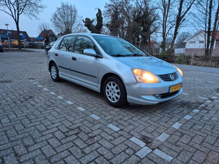 Honda Civic 1.4 2005 Grijs 5 deurs, Auto's, Honda, Particulier, Civic, ABS, Airbags, Airconditioning, Elektrische buitenspiegels