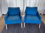 Monte Fauteuil van het merk Boconcept (2x) Petrol Blue, Huis en Inrichting, Fauteuils, Ophalen, Hout, Gebruikt, 50 tot 75 cm