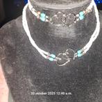Leuk sieradensetje: ketting & armband, Wit, Nieuw, Ophalen of Verzenden, Overige materialen