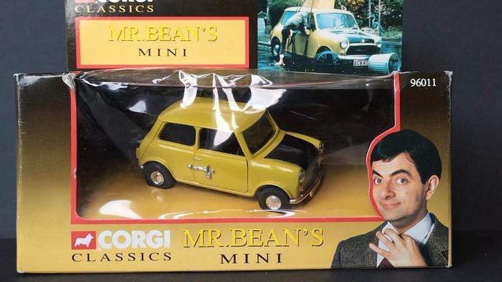 Austin Mini Mr Bean Rowan Atkinson 1:36 Corgi Pol, Hobby en Vrije tijd, Modelauto's | Overige schalen, Zo goed als nieuw, Auto