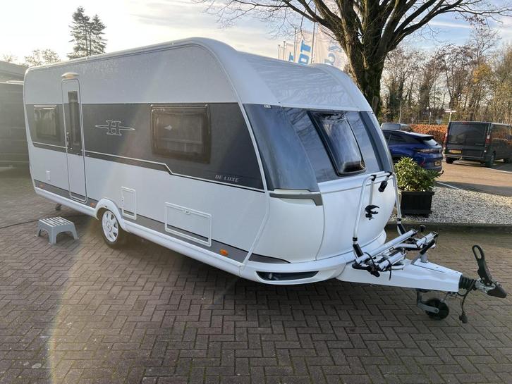 Hobby De Luxe 540 UL Mover amp; Fietsendrager, Caravans en Kamperen, Caravans, Bedrijf, tot en met 4, 1250 - 1500 kg, Rondzit