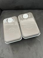 Dubbele voerbak met tijd klok, Ophalen of Verzenden, Kat