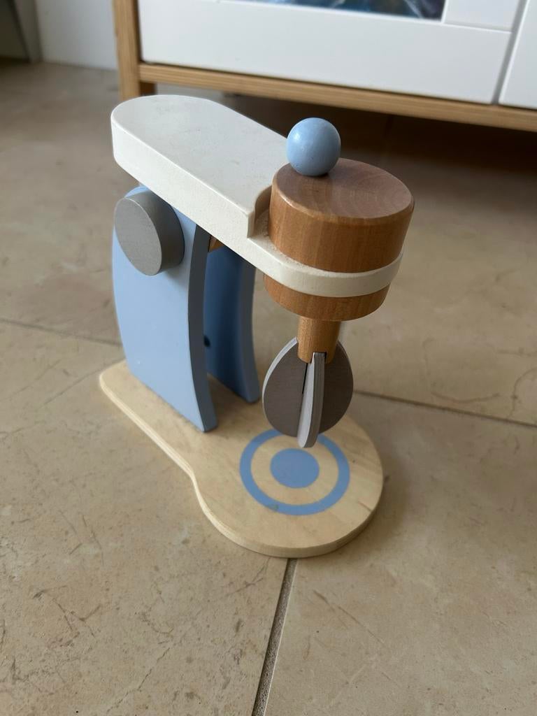 Houten Speelgoed Mixer voor Speelgoedkeuken, Ophalen of Verzenden, Gebruikt, Hout, Speelkeuken-accessoire