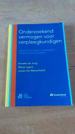 Onderzoekend vermogen voor verpleegkundigen, Boeken, Studieboeken en Cursussen, Lieven De Maesschalck; Marja Legius; Anneke de Jong