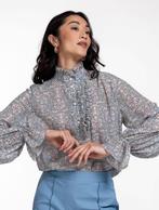 Studio Anneloes Odette voile blouse XS, Ophalen of Verzenden, Zo goed als nieuw, Maat 34 (XS) of kleiner, Beige