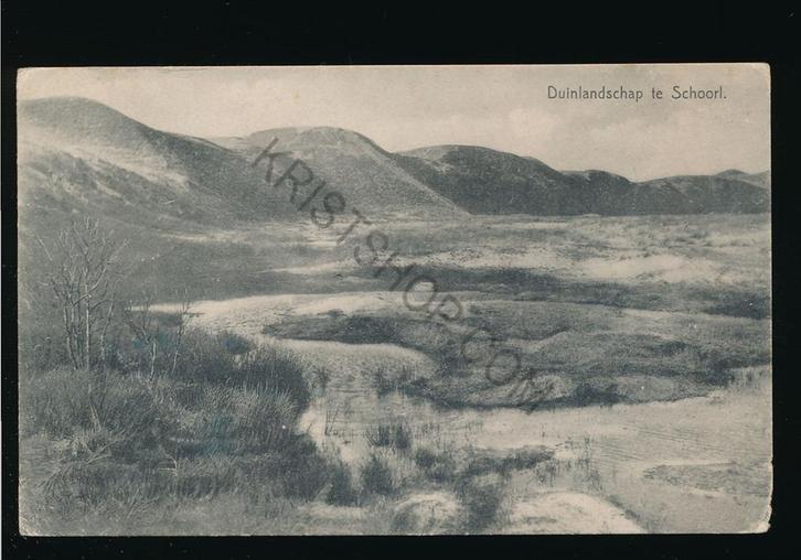 Schoorl - Duinlandschap [KRST009-1528, Verzamelen, Ansichtkaarten | Nederland, Gelopen, Noord-Holland, Voor 1920, Verzenden
