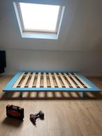 Karup futonbed Japan blue dream 140x200, Huis en Inrichting, Slaapkamer | Bedden, Ophalen, Blauw, Tweepersoons, 140 cm