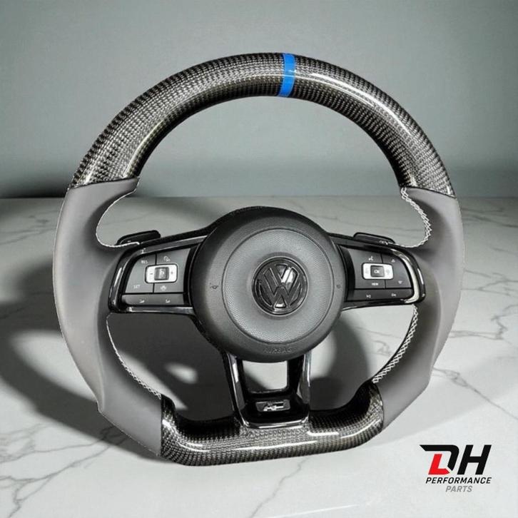 Volkswagen Golf 7/7,5R/GTI carbon stuur met Leer, Auto-onderdelen, Besturing, Volkswagen, Nieuw, Ophalen of Verzenden